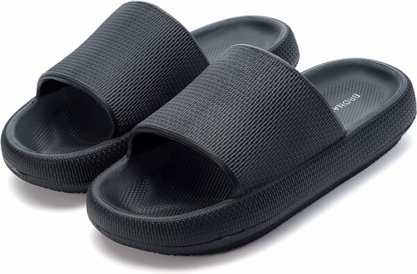 Pillow Slippers for Women and Men | House Slides Shower Sandals | Cushioned Thick Sole