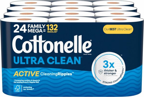 y Mega Rolls (24 Family Mega Rolls = 132 Regular Rolls) (4 Packs of 6), 353 Sheets Per Roll - Image 7