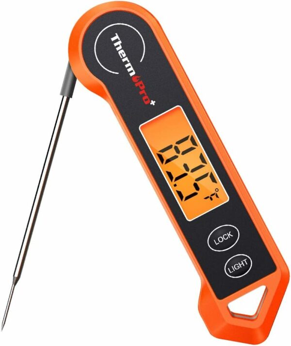 Digital Meat Thermometer for Cooking with Ambidextrous Backlit and Motion Sensing Kitchen Cooking Food Thermometer