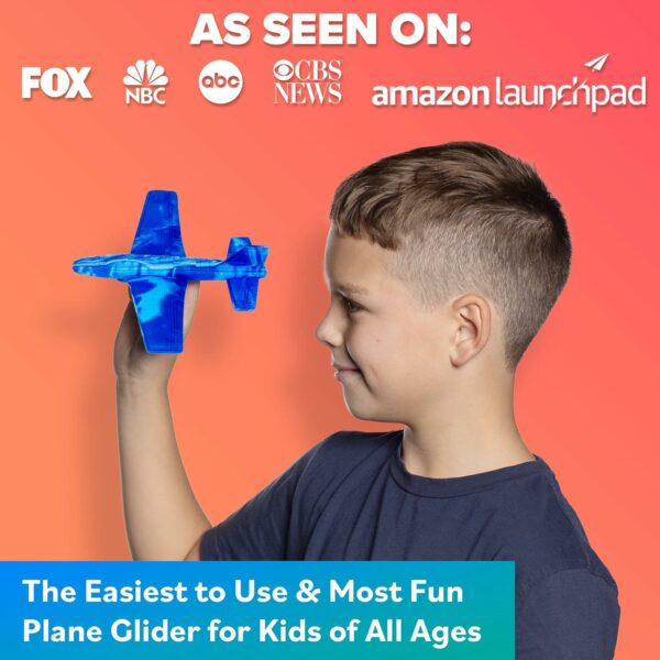 Airplane Toy Foam Airplanes for Kids: Best Easter Toys for Boys & Girls All Ages. Easy Throwing Air Planes STEM Summer Yard Beach Toy Games - Image 6