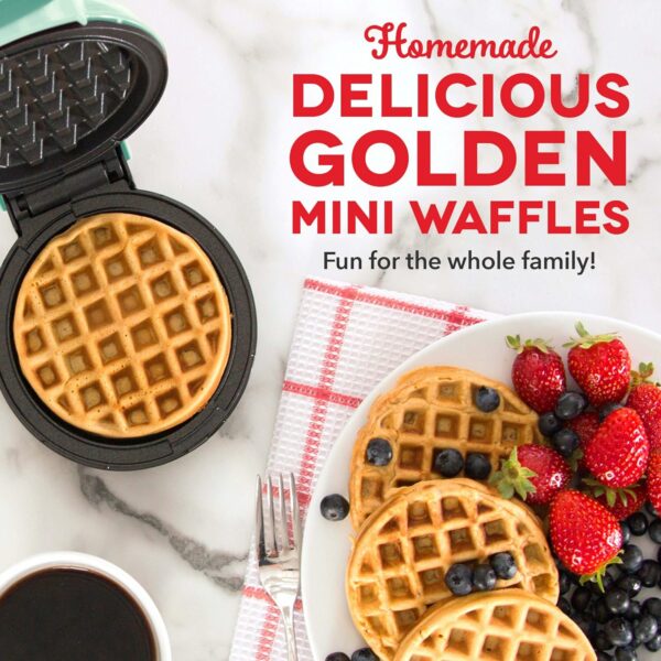 Maker for Individual Waffles, Hash Browns, Keto Chaffles with Easy to Clean, Non-Stick Surfaces - Image 6