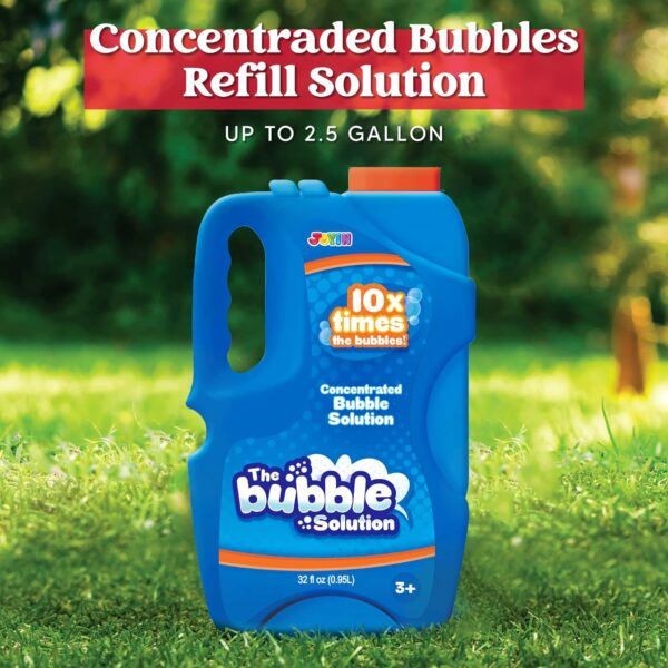 Bubble Solution Refills (Close to 1L/ 2.5 Gallon) Big Bubble Solution, Bubble Concentrated for Easter Bubbles, Bubble Machine, Bubble Gun, Bubble Wands, Bubble Mower, Bubble Juice Refills