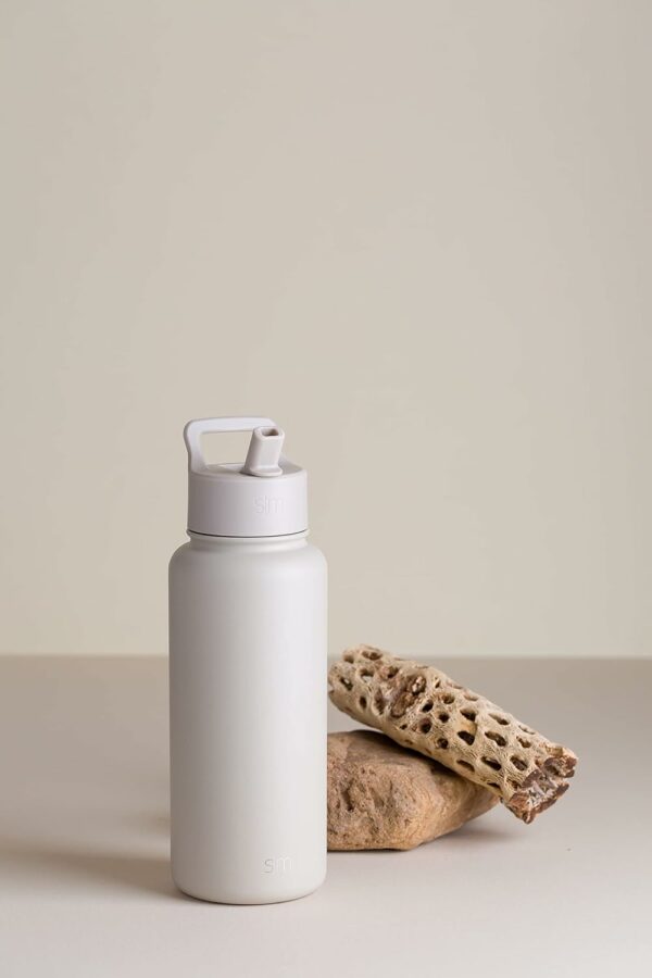 Water Bottle with Straw and Chug Lid Vacuum Insulated Stainless Steel Metal Thermos Bottles - Image 6