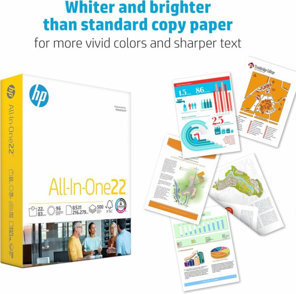 8.5 x 11 Paper | All In One 22 lb | 1 Mega Ream - 750 Sheets | 96 Bright | Made in USA - Image 5