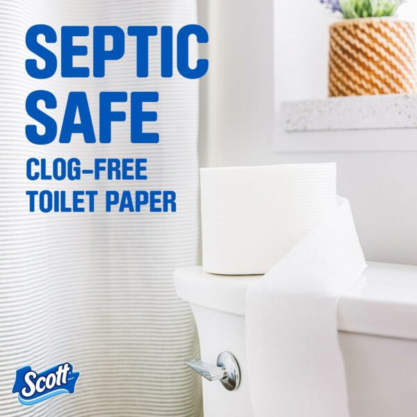 ComfortPlus Toilet Paper, 12 Double Rolls, 231 Sheets per Roll, Septic-Safe, 1-Ply Toilet Tissue - Image 4