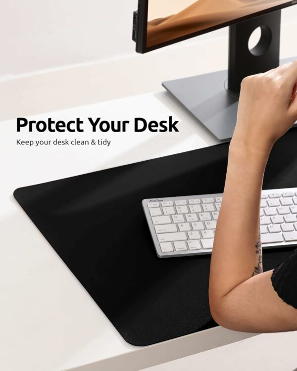 Desk Pad Protector, Office Desk Mat, Large Mouse Pad, Non-Slip PU Leather Desk Blotter, Laptop Desk Pad, Waterproof Desk Writing Pad for Office and Home - Image 5