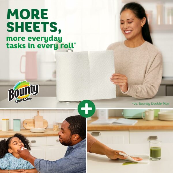 Quick-Size Paper Towels, White, 12 Family Rolls = 30 Regular Rolls - Image 5