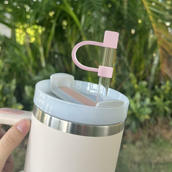 Straw Covers Compatible with Stanley Cups - Dust-Proof Straw Caps for 40 oz Tumblers and Water Bottles - Image 5