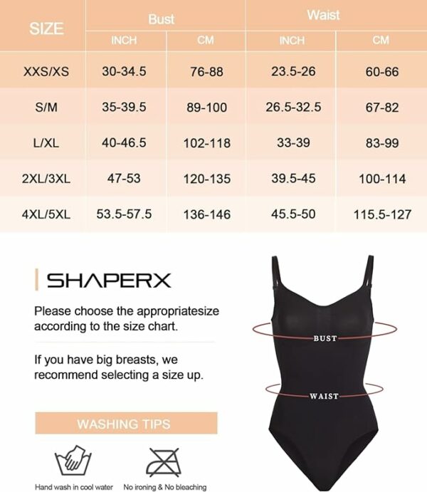 Bodysuit for Women Tummy Control Shapewear Seamless Sculpting Thong Body Shaper Tank Top - Image 5