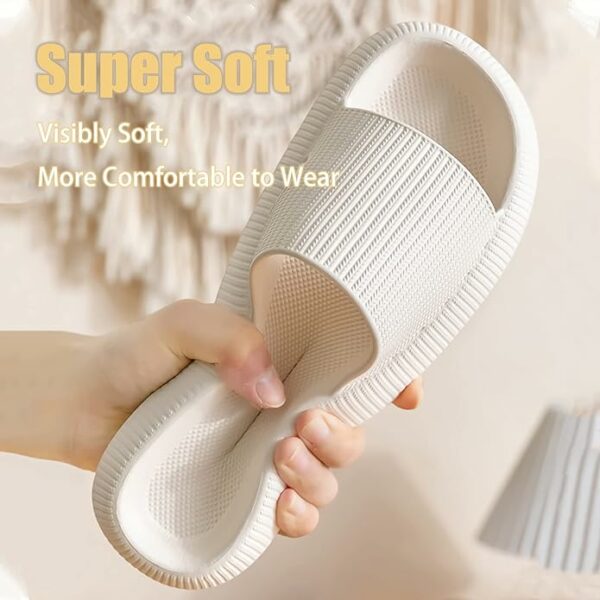 Cloud Slippers for Women and Men, Pillow House Slippers Shower Shoes Indoor Slides Bathroom Sandals, Ultimate Comfort, Lightweight, Thick Sole, Non-Slip, Easy to Clean - Image 5