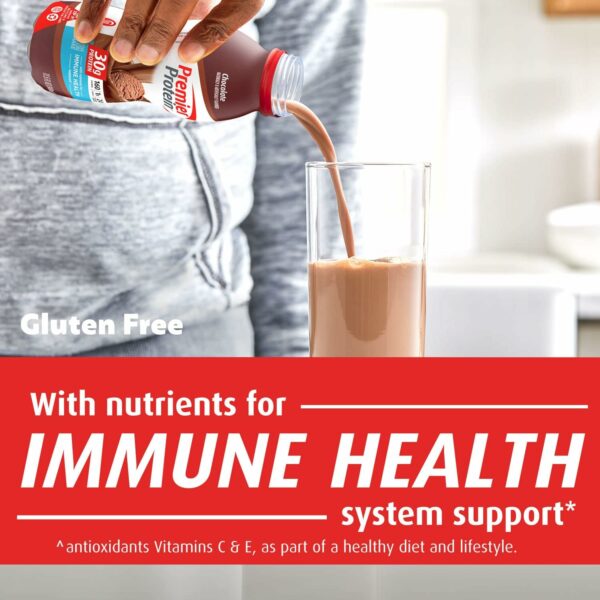 Protein Shake, Chocolate, 30g Protein 1g Sugar 24 Vitamins Minerals Nutrients to Support Immune Health - Image 6