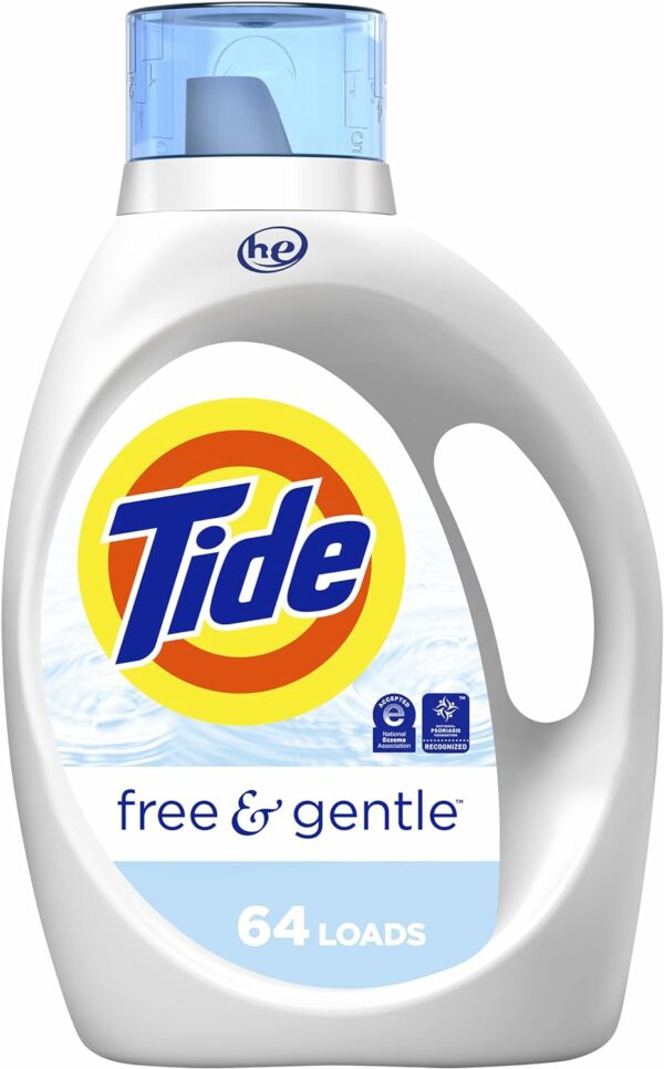 Gentle Laundry Detergent Liquid Soap, HE Compatible 64 Loads - Image 7