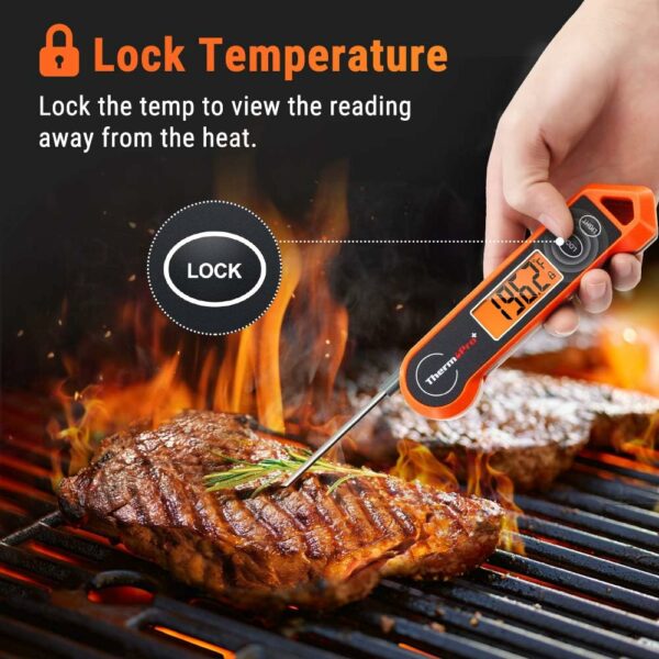 Digital Meat Thermometer for Cooking with Ambidextrous Backlit and Motion Sensing Kitchen Cooking Food Thermometer - Image 3