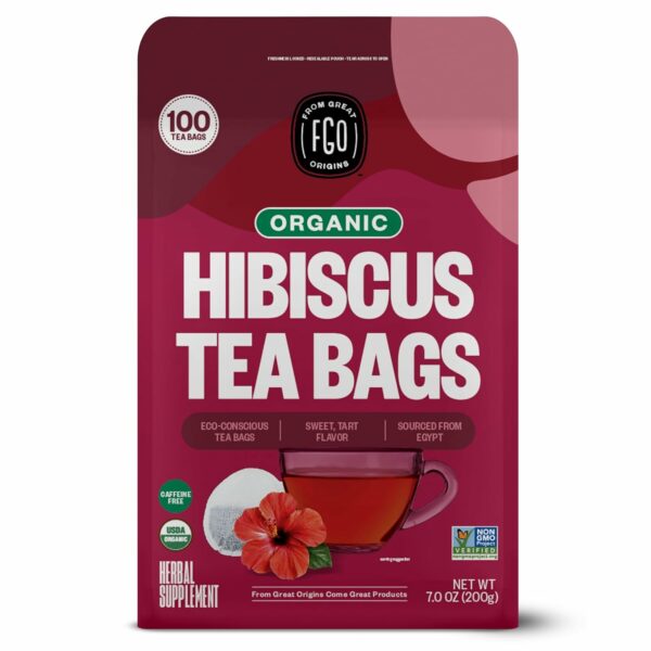 Organic Hibiscus Tea, Eco-Conscious Tea Bags