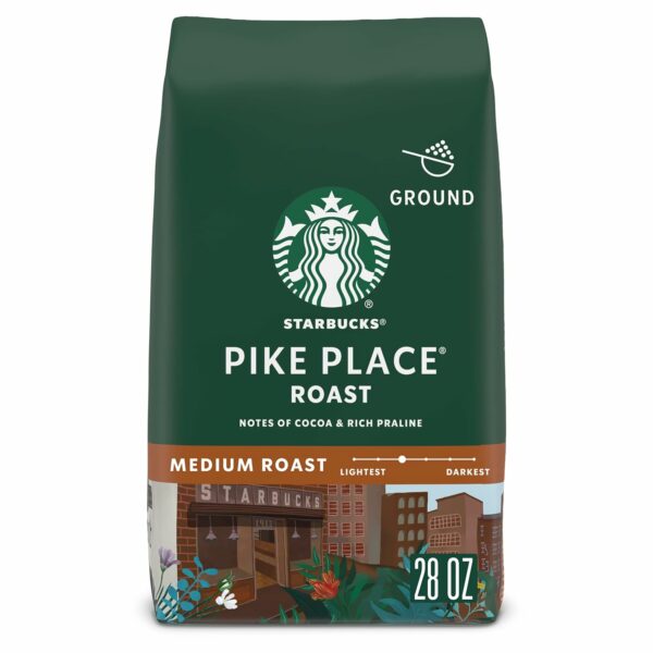 Ground Coffee, Medium Roast Coffee, Pike Place Roast, 100% Arabica