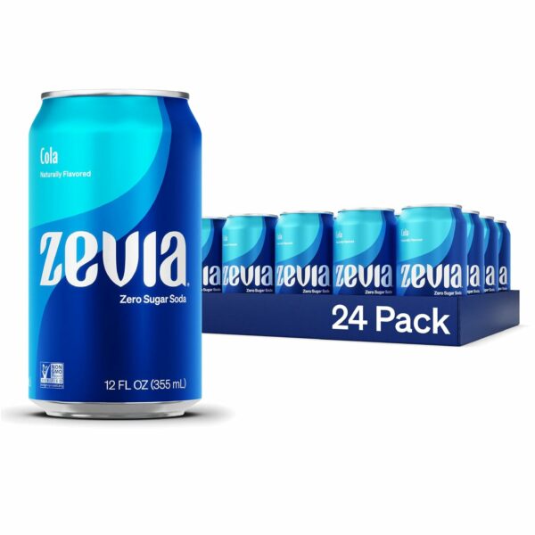 Zero Calorie Soda Cola, 12 Ounce Cans (Pack of 24)