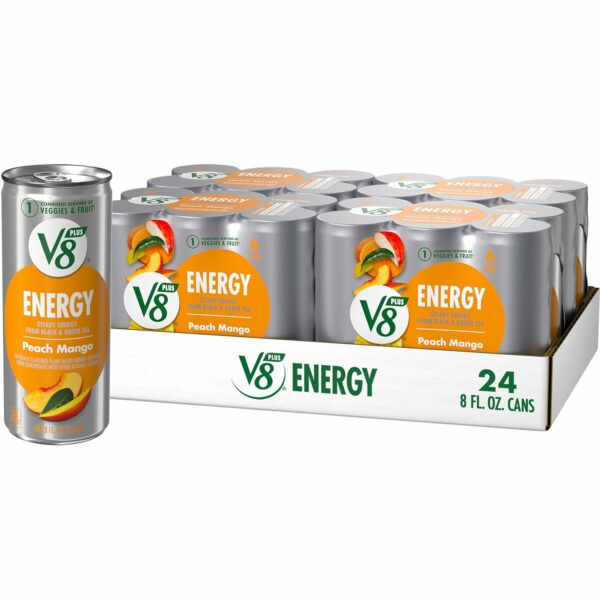 ENERGY Peach Mango Energy Drink Made with Real Vegetable and Fruit Juices