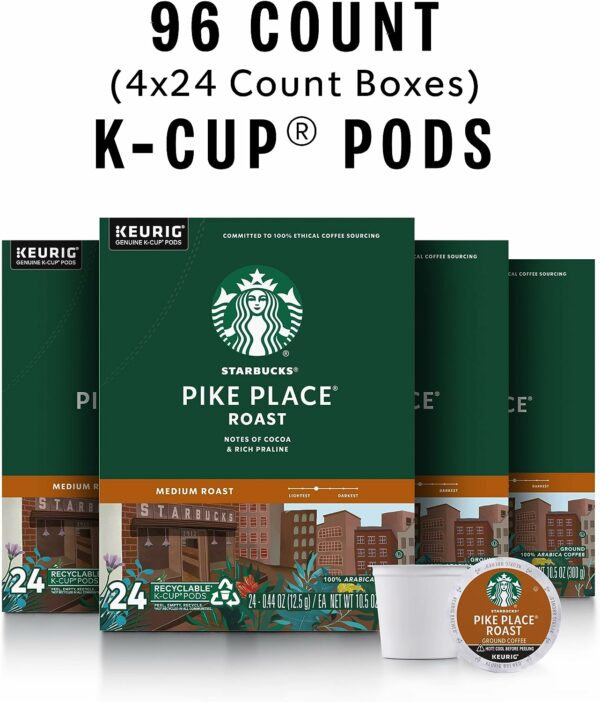 K-Cup Coffee Pods—Medium Roast Coffee—Pike Place Roast for Keurig Brewers - Image 3