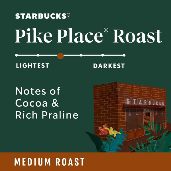 Ground Coffee, Medium Roast Coffee, Pike Place Roast, 100% Arabica - Image 3