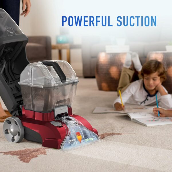 PowerScrub Deluxe Carpet Cleaner Machine, for Carpet and Upholstery, Deep Cleaning Carpet Shampooer, Carpet Deodorizer and Pet Stain Remover - Image 3