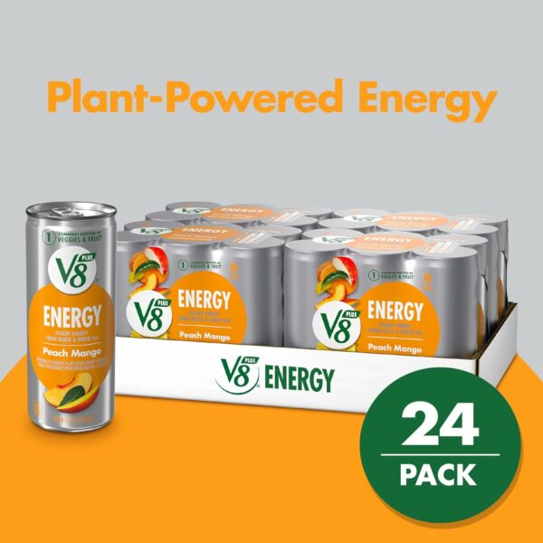 ENERGY Peach Mango Energy Drink Made with Real Vegetable and Fruit Juices - Image 3