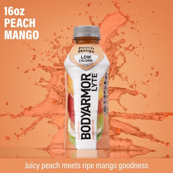 Drink Low-Calorie Sports Beverage, Peach Mango, Coconut Water Hydration, Natural Flavors With Vitamins, Potassium-Packed Electrolytes, Perfect For Athletes - Image 4