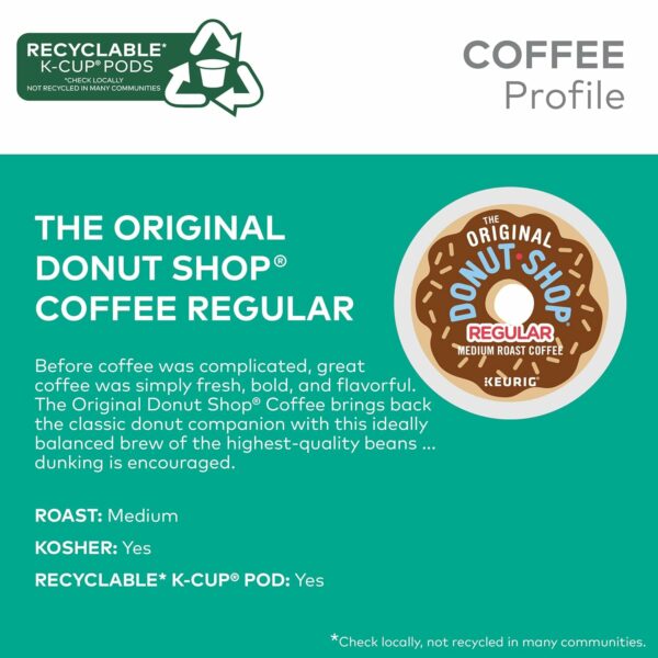 Original Donut Shop Regular Keurig Single-Serve K-Cup Pods, Medium Roast Coffee - Image 4