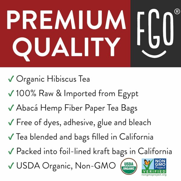 Organic Hibiscus Tea, Eco-Conscious Tea Bags - Image 4