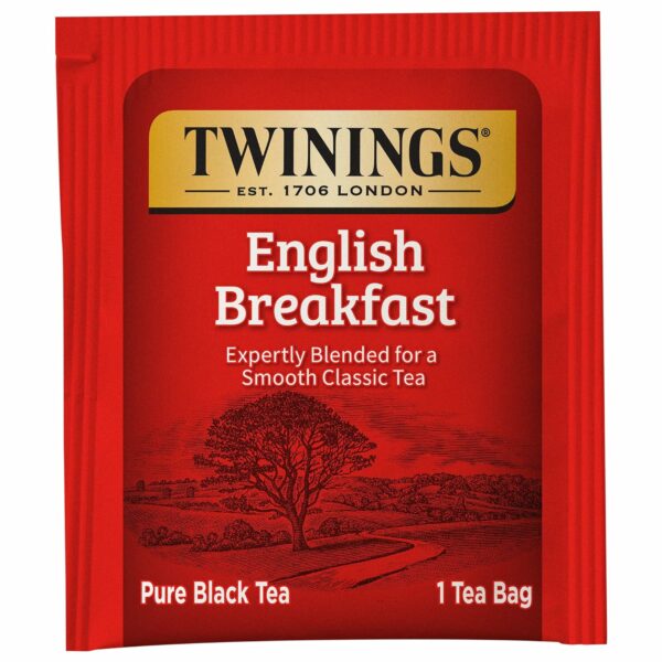 Breakfast Black Tea, 100 Individually Wrapped Tea Bags, Smooth, Flavourful, Robust, Caffeinated - Image 4