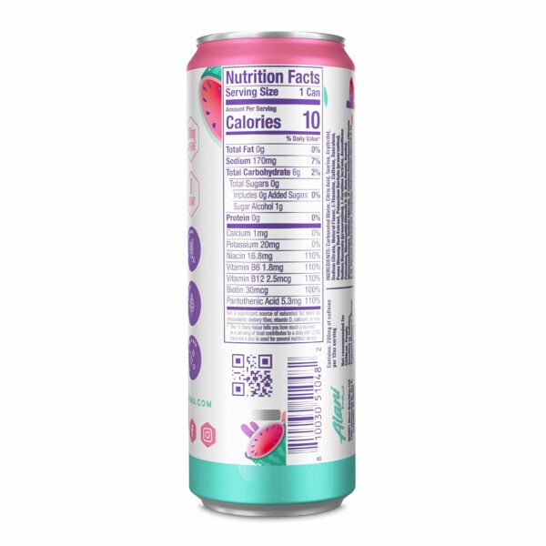 RUIT BLAST VARIETY Sugar Free, Low Calorie Energy Drinks | 200mg Caffeine | Pre Workout Performance with Antioxidants | Biotin B Vitamins | Zero Sugar - Image 4