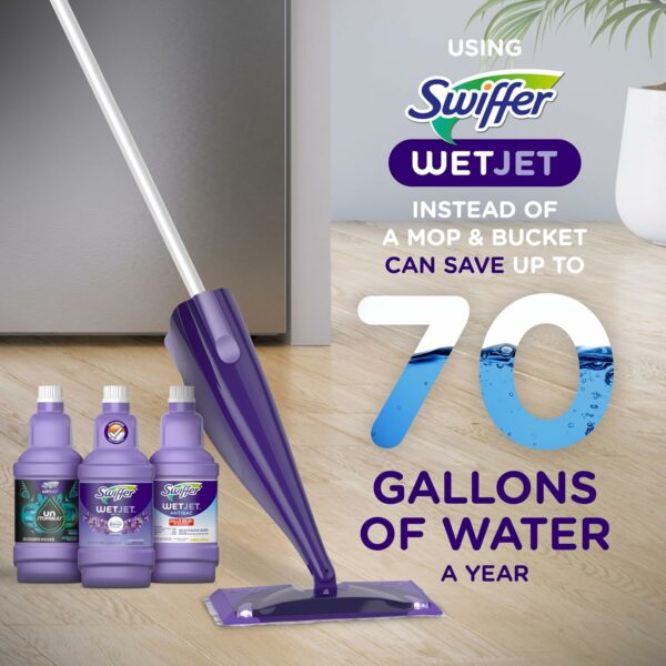 WetJet Multi-Purpose Floor Cleaner Solution with Febreze Refill, Lavender Scent, 1.25 Liter - Image 5