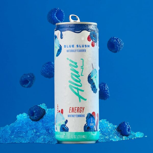 BLUE SLUSH Sugar Free, Low Calorie Energy Drinks | 200mg Caffeine | Pre Workout Performance with Antioxidants | Biotin B Vitamins | Zero Sugar - Image 7