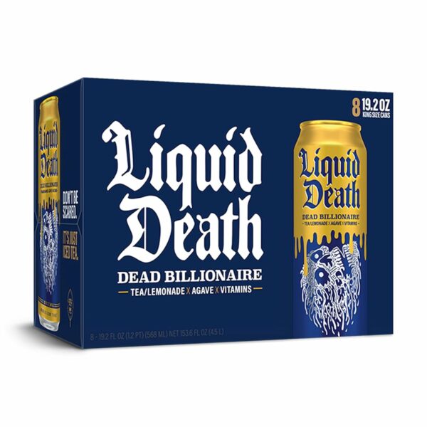 Dead Billionaire Iced Tea, Half Lemonade Half Black Tea Sweetened With Real Agave, B12 & B6 Vitamins, Low Calorie & Low Sugar - Image 7