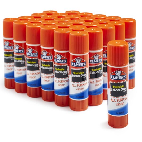 Elmer's All Purpose School Glue Sticks, Washable, 7 Grams, 30 Count - Image 3